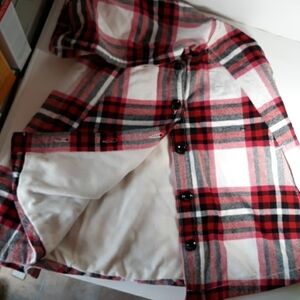 Crazy 8 size 10/12 plaid shawl thick